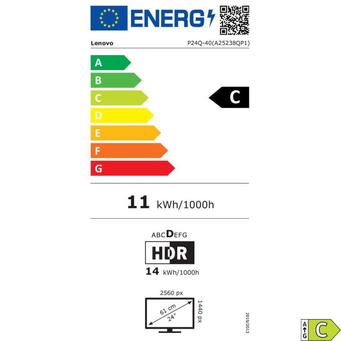 Monitor Lenovo 64B2GAT1EU Quad HD 23,8" 42