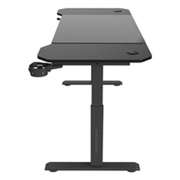 Mars Gaming Mesa Ergo 140x60 cm Black MGDERGO140 - Fibra de Carbono, Acero, Soporte para Cascos, Botellas, Gestión de Cables 7