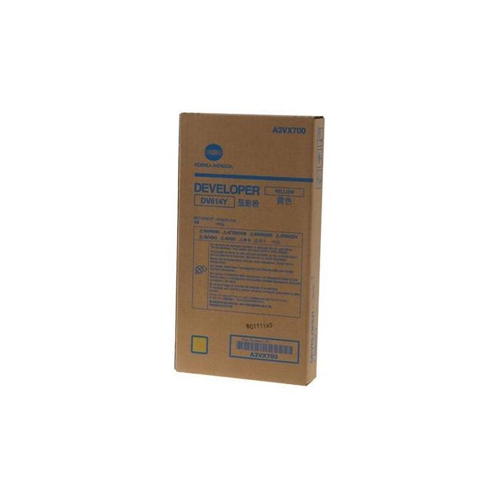Konica-Minolta Revelador Amarillo K Press para C1060, C1060 L, C1070, C1070P, C2060, C3080, C3070, C2060 L, C3080P, C2070, C3080, C2070P, C4065, C4070, C4080, C71 - DV-614Y
