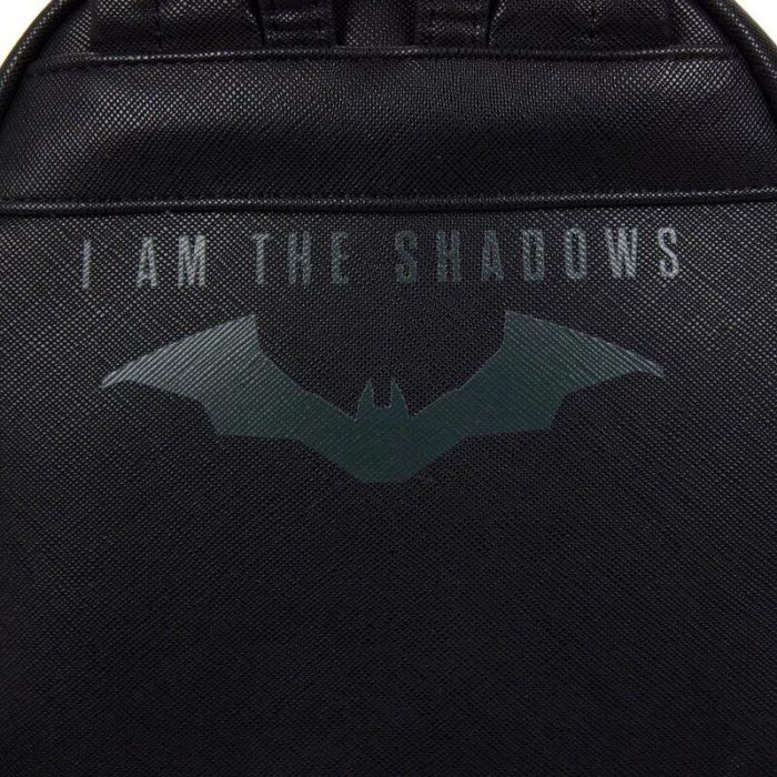 Loungefly Mini Mochila DC Comics Batman - Piel Sintética, Detalles Bordados 2 Loungefly Mini Mochila DC Comics Batman - Piel Sintética, Detalles Bordados 2