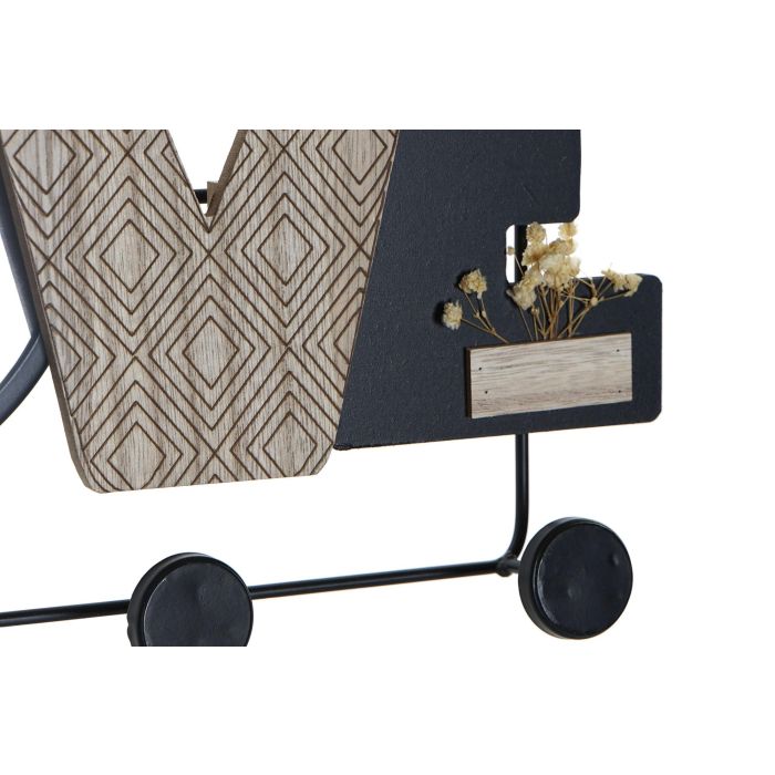 DKD Home Decor Perchero Pared Sasoon Scandi Marron Negro 5 x 21 x 45 cm (4 Unidades) 2 DKD Home Decor Perchero Pared Sasoon Scandi Marron Negro 5 x 21 x 45 cm (4 Unidades) 2
