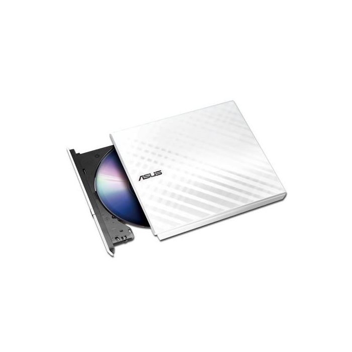 Grabadora Externa CD/DVD Asus SDRW-08DS2S-U Lite/ Blanco 1