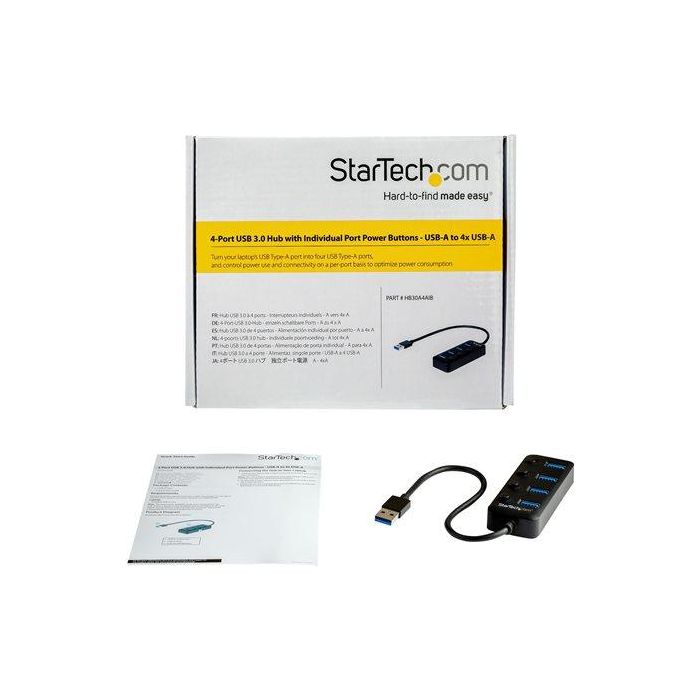 Hub USB Startech HB30A4AIB 1 Hub USB Startech HB30A4AIB 1