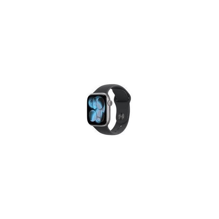 Apple Watch Series 11 GPS 42mm Space Grey Aluminium Case Black Sport Band S/M MEQW4WF/A