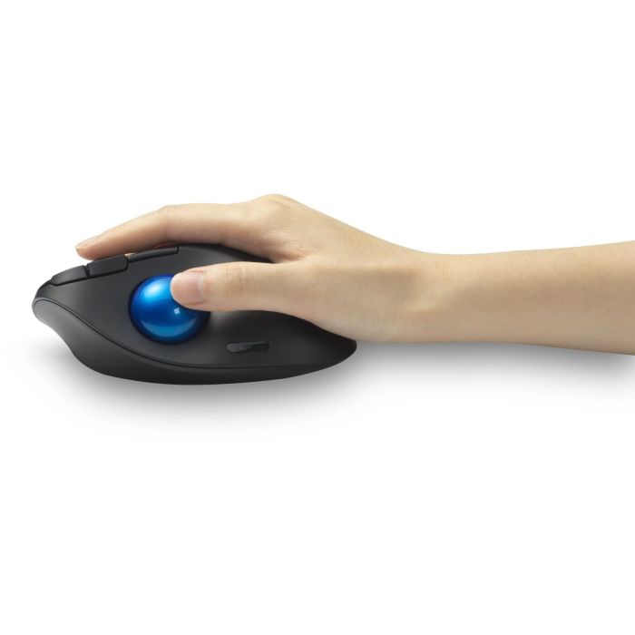 Kensington TB450 Ratón Óptico Trackball Pro Fit Ergo Inalámbrico Bluetooth 2.4GHz 1600 DPI Negro/Azul 2 Kensington TB450 Ratón Óptico Trackball Pro Fit Ergo Inalámbrico Bluetooth 2.4GHz 1600 DPI Negro/Azul 2