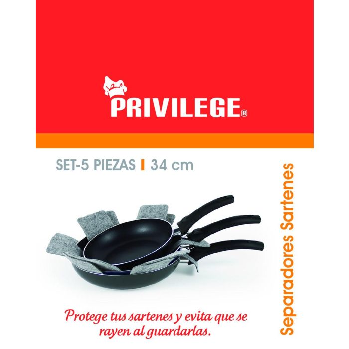 Set-5 Separadores Sarten 34Cm Privilege (24 Unidades) 2 Set-5 Separadores Sarten 34Cm Privilege (24 Unidades) 2