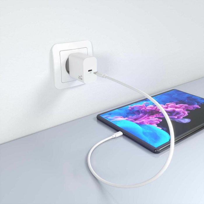 AISENS - CARGADOR GaN 20W, 1xUSB-C PD3.0, BLANCO 5 AISENS - CARGADOR GaN 20W, 1xUSB-C PD3.0, BLANCO 5