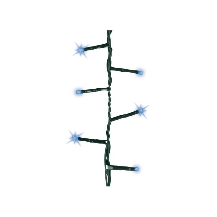 Lumineo Guirnalda LED Compact Parpadeante Azul 750 LEDs Exterior Cable Verde 21m IP44 1