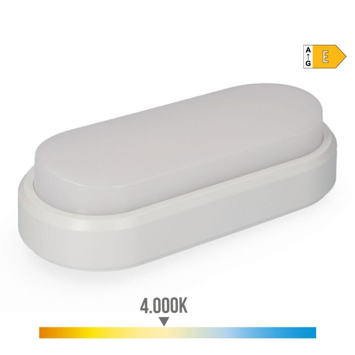Aplique led oval 18 W 1950 lm 4000 k luz dia ip54 23 x 10,5 x 5,7 cm Aplique led oval 18 W 1950 lm 4000 k luz dia ip54 23 x 10,5 x 5,7 cm