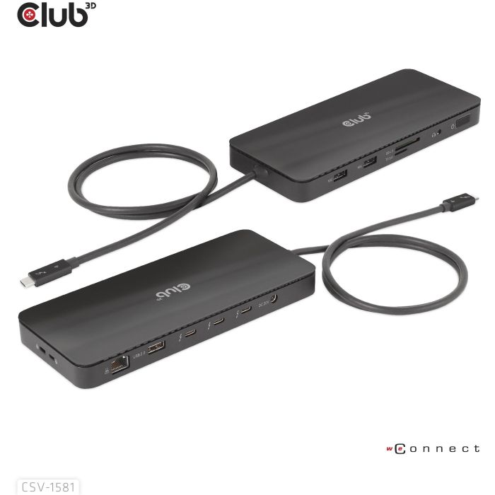Club3D Docking Station Thunderbolt 4 11-en-1 para 2 Pantallas, USB, Ethernet, Lector SD, 140W Negro 1 Club3D Docking Station Thunderbolt 4 11-en-1 para 2 Pantallas, USB, Ethernet, Lector SD, 140W Negro 1