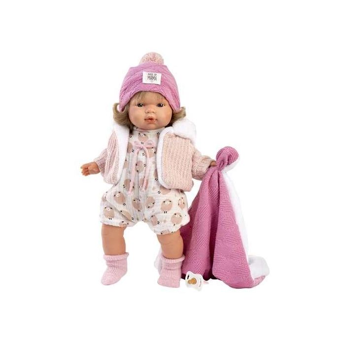 Llorens Muñeca Lola Llorona con Mantita 38cm Cuerpo de Tela Mecanismo de Sonido 2