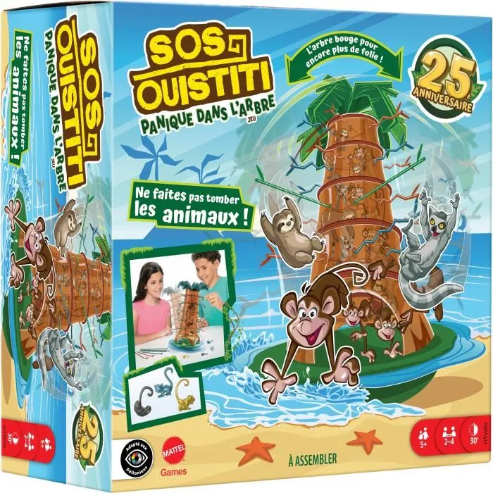 Mattel Games HTW65 SOS Tití: Pánico en el Árbol - Juego