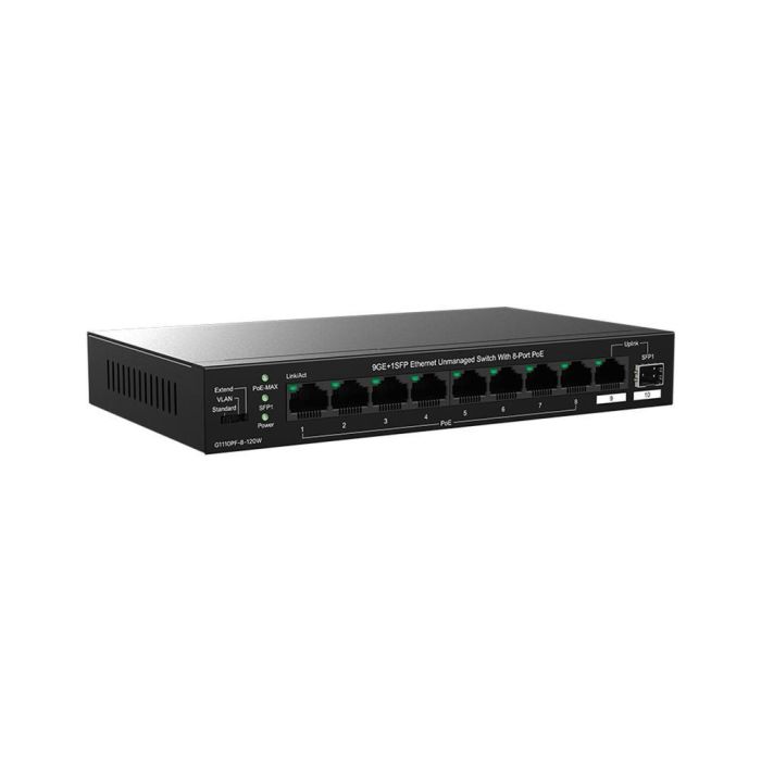 Ip - com G1110Pf Switch Gestionable 8 Puertos Gigabit PoE 120W + 1 Puerto Uplink SFP 1