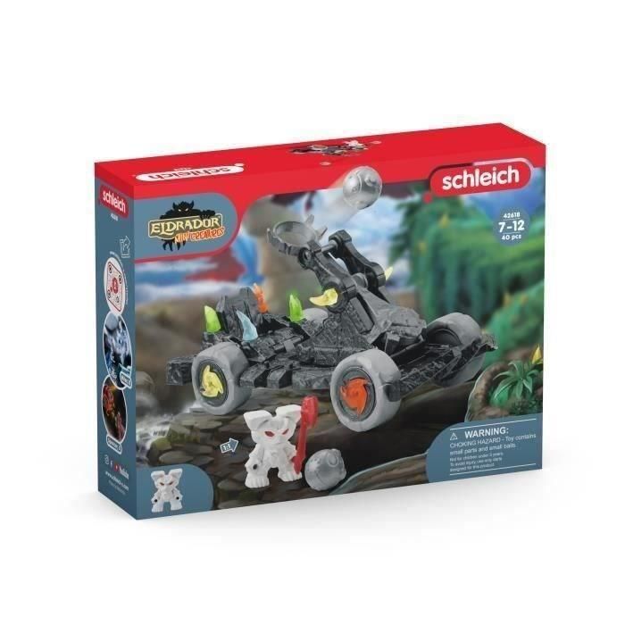 SCHLEICH - Catapulta con Mini Criatura - 42618 - Gama Eldrador Mini Creatures