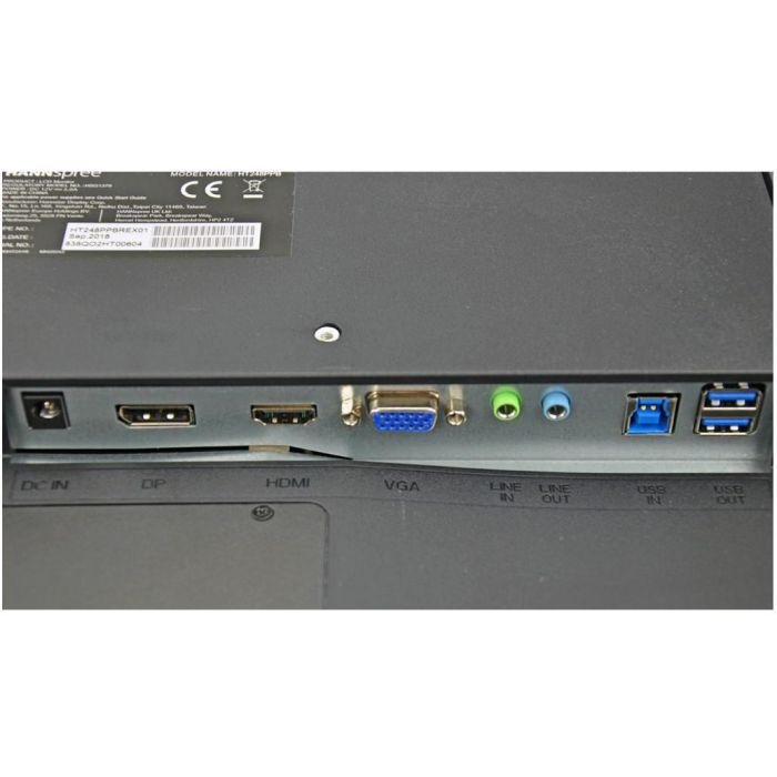 Hannspree HT248PPB Monitor Táctil 23.8" (60.4cm) M-TOUCH 16:9 con HDMI, DisplayPort y VGA 14
