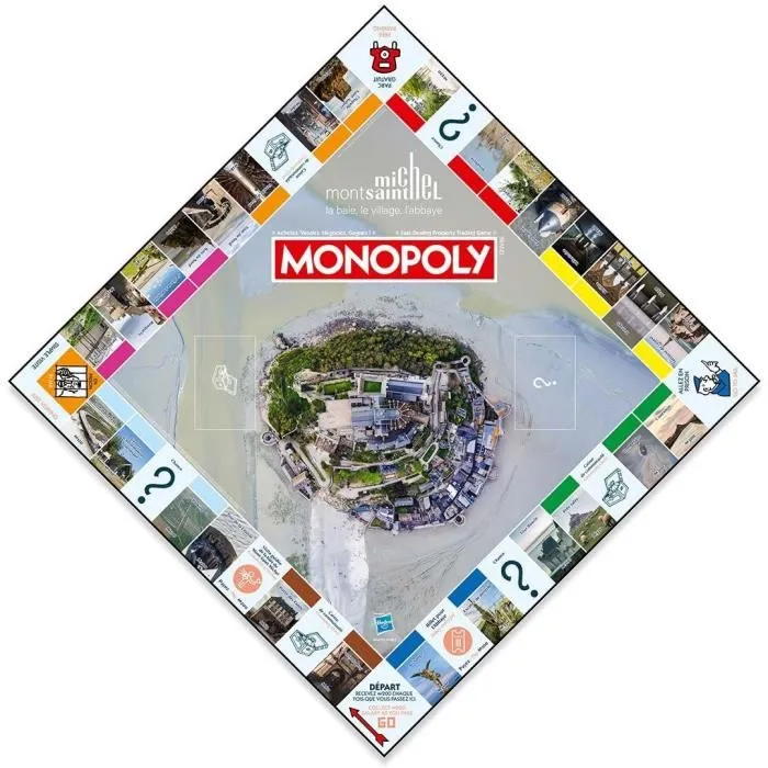 Winning Moves MONOPOLY Mont Saint Michel Juego de mesa MOVIMIENTOS GANADORES WIN5036905059909 1