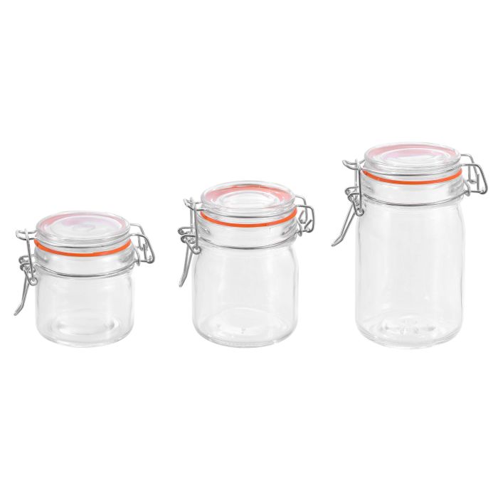 Tarro Hermético de Vidrio con Cierre Clip 250 ml - La Mediterranea (36 Unidades) 13 Tarro Hermético de Vidrio con Cierre Clip 250 ml - La Mediterranea (36 Unidades) 13
