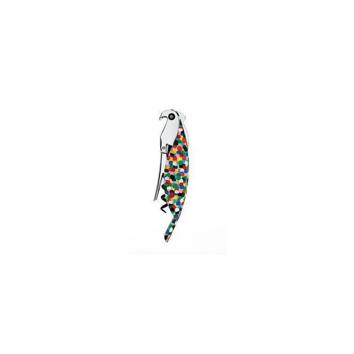 Alessi AAM32 Sacacorchos Profesional de Aluminio Fundido Multicolor, Diseño Inspirado en Loros Alessi AAM32 Sacacorchos Profesional de Aluminio Fundido Multicolor, Diseño Inspirado en Loros