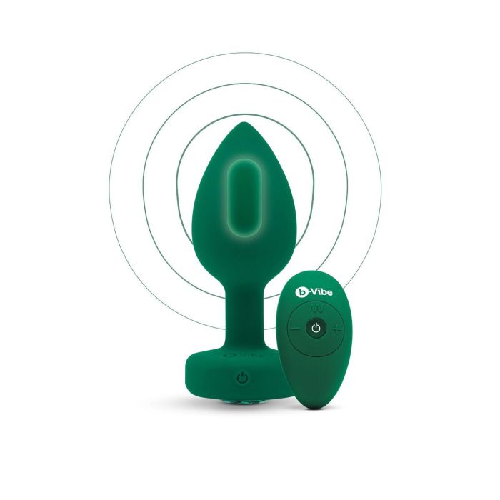 Plug Anal B-Vibe Vibrating Jewel Verde M/L 12