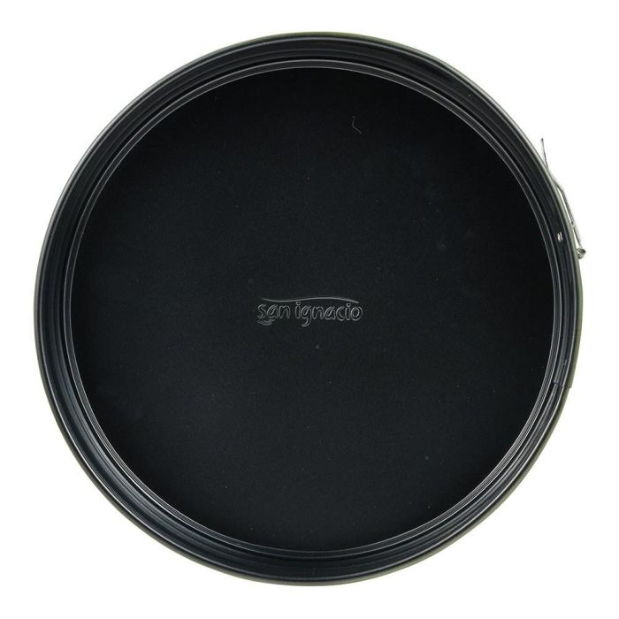 San Ignacio Molde Redondo Desmontable Experto Acero al Carbono Ø26 x 6.8 cm Color Verde Oliva para Hornos Antiadherente Interior