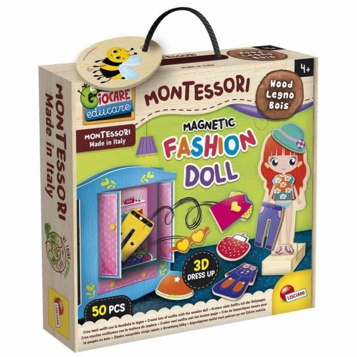 Lisciani Giochi LIS8008324098361 Muñeca de madera para crear fantásticos conjuntos Método Montessori 0 Lisciani Giochi LIS8008324098361 Muñeca de madera para crear fantásticos conjuntos Método Montessori 0