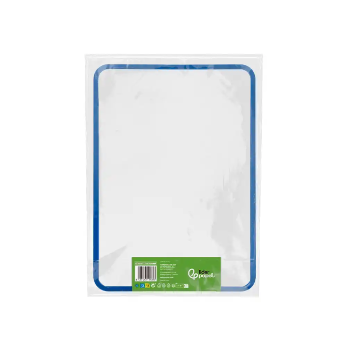Liderpapel Pizarra Blanca Magnética Doble Cara Lisa 30x42 cm con Rotulador, Imán y Borrador 2