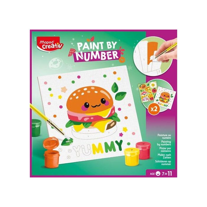 Maped Creative Pinta Por Numero Kawai Food Yummy