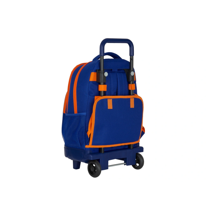 Safta Mochila Grande con Ruedas Valencia Basket 33x45x22cm Compact Extraible Azul y Naranja 1 Safta Mochila Grande con Ruedas Valencia Basket 33x45x22cm Compact Extraible Azul y Naranja 1