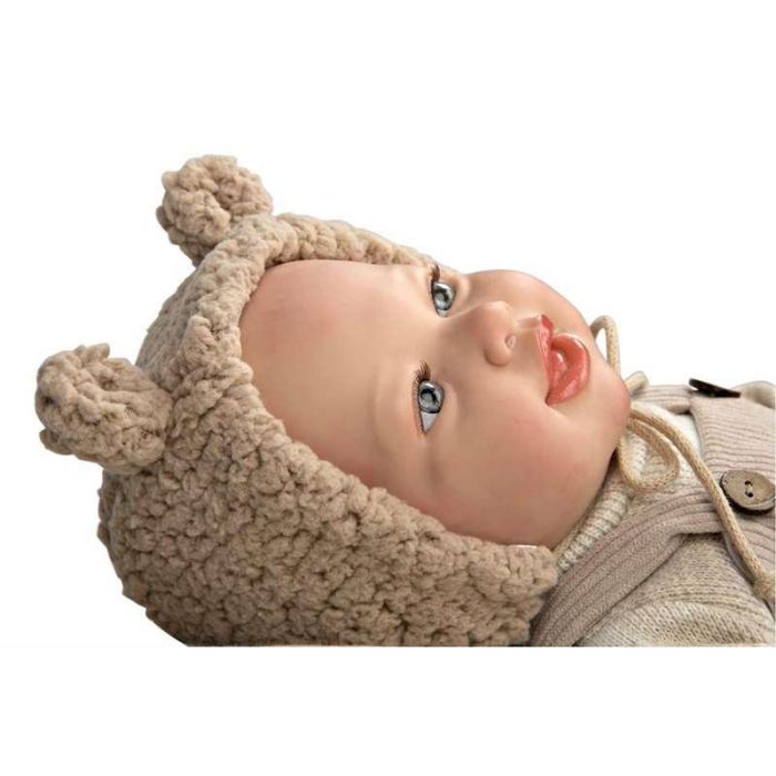 Muñecas Arias Muñeco Reborn Ruben c/cojin, Cuerpo Blando 45 cm 18