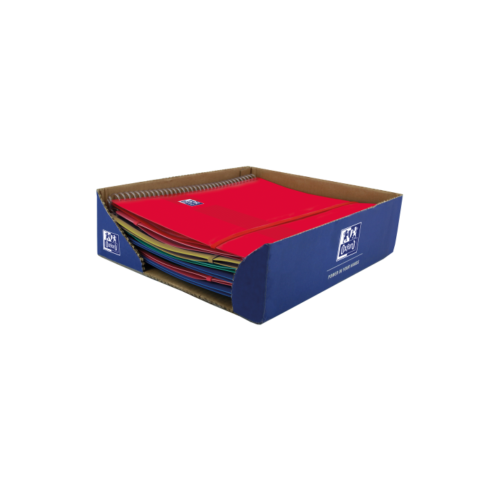 Oxford 400146217 Carpeta de Fundas A4, 30 Fundas, Tapa Plástico, Cierre Goma, Colores Surtidos 12