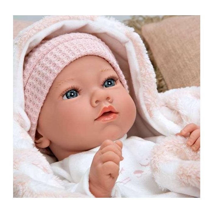 Muñeca elegance 38 cm aria rosa c/ manta (muñeco de peso) (cuerpo vinyl, sexo niña) 7 Muñeca elegance 38 cm aria rosa c/ manta (muñeco de peso) (cuerpo vinyl, sexo niña) 7