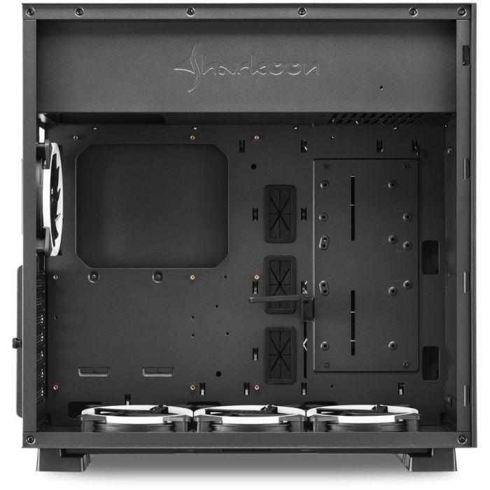 SHARKOON Pure Steel ARGB Caja PC ATX/E-ATX con 1 Panel de Cristal Templado - Negro 3