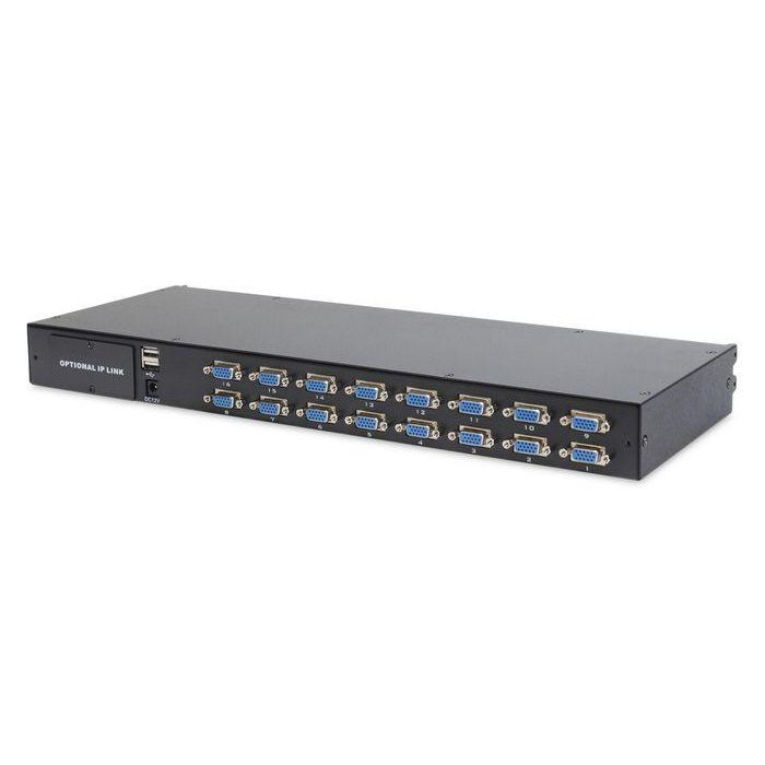 Digitus Modularized 43,2cm (17") TFT console with 16 port KVM, ES keyboard, RAL 9005 black 6 Digitus Modularized 43,2cm (17") TFT console with 16 port KVM, ES keyboard, RAL 9005 black 6