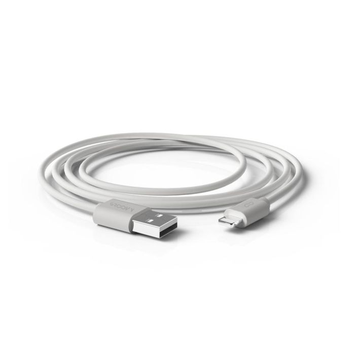 Cable Groovy Usb 2.0 A Apple Lightning Longitud 1 Metro Color Blanco 1