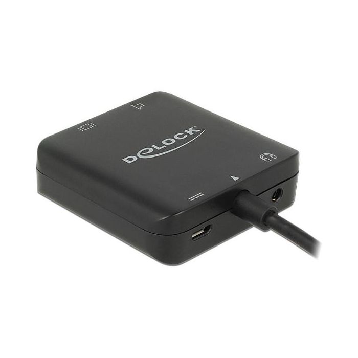 DeLOCK 62784 HDMI Audio Extractor 4K Audio Digital a Analógico con Salida S/PDIF para HDMI 2.0 Negro