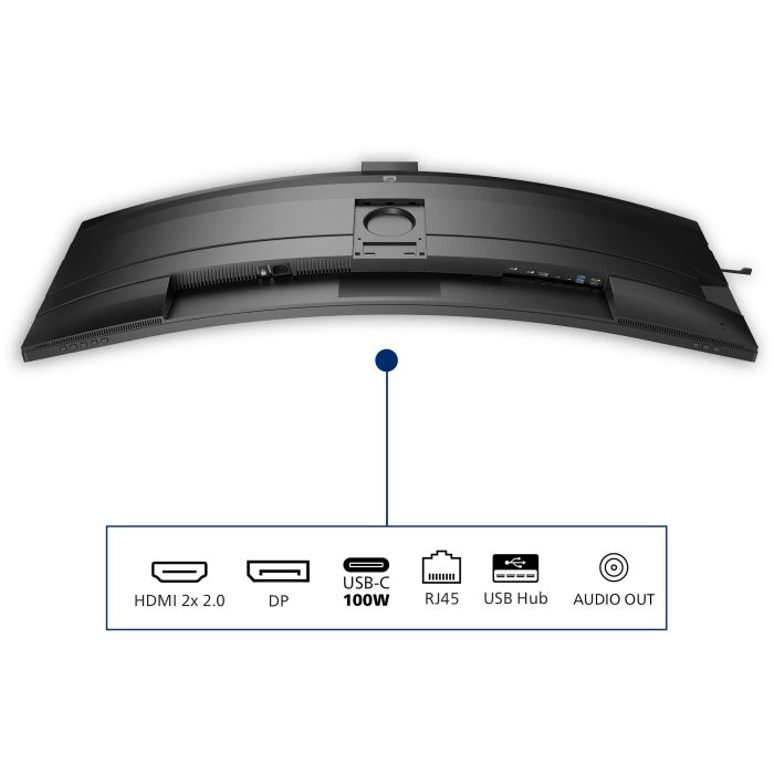 Philips 49B2U6900CH Monitor Curvo Profesional 48.8" Dual QHD (5120x1440) SuperWide con Webcam IA y USB-C Docking 5 Philips 49B2U6900CH Monitor Curvo Profesional 48.8" Dual QHD (5120x1440) SuperWide con Webcam IA y USB-C Docking 5