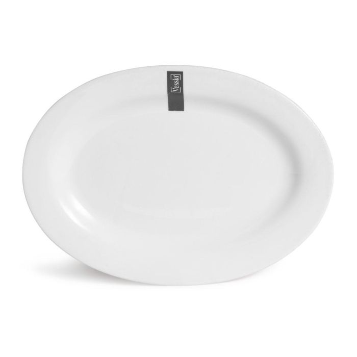 Plato Ovalado Blanco Vessia 17X2CM (24 Unidades) 2 Plato Ovalado Blanco Vessia 17X2CM (24 Unidades) 2