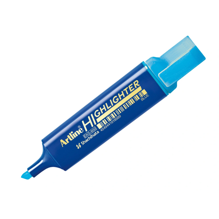 Artline Rotulador Fluorescente EKS-600 Azul Fluor Punta Biselada Trazo 1-5 mm Multisuperficie 1