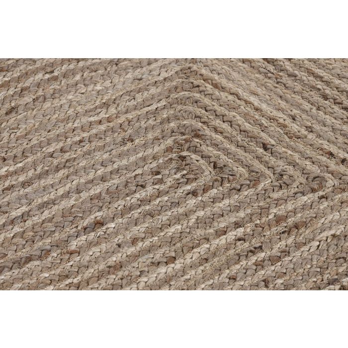 DKD Home Decor Alfombra Scandi Grein Natural de Yute y Algodón Marrón Claro Verde Jade 180x120 cm (Pack 2 Unidades) 2