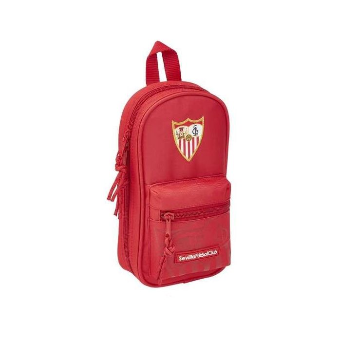 Plumier Mochila Sevilla Fútbol Club SAF411956747 Rojo 12 x 23 x 5 cm (33 Piezas)