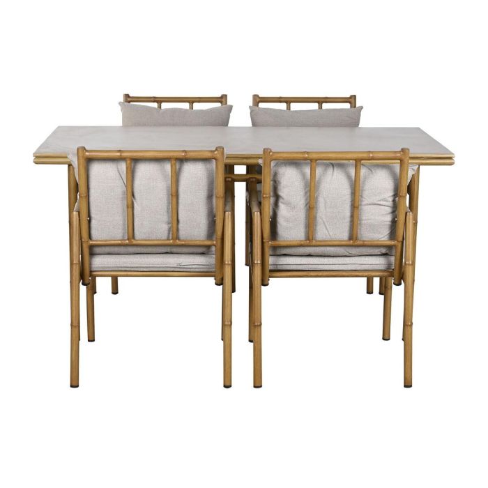 Muebles de Jardín Home ESPRIT Beige 160 x 90 x 75 cm 83 cm (5 Piezas) 13