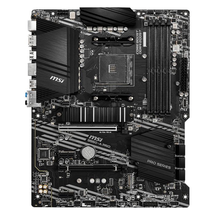 MSI Placa Base AM4 B550-A PRO para AMD Ryzen, DDR4, Chipset B550, ATX MSI Placa Base AM4 B550-A PRO para AMD Ryzen, DDR4, Chipset B550, ATX