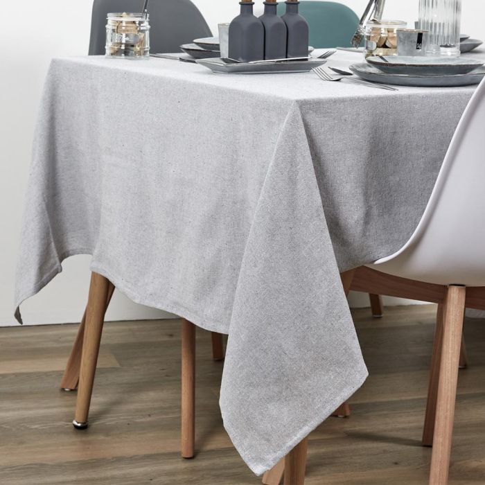 Home Deco Factory Mantel Gris Claro 140x250 cm 1