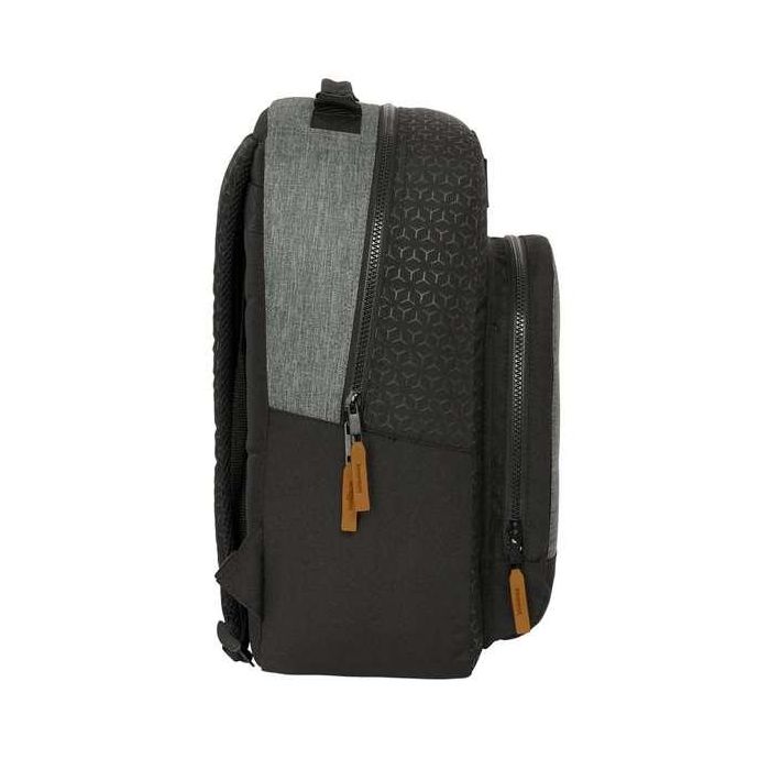 Mochila Escolar BlackFit8 Old school Negro Gris 32 x 42 x 15 cm 2