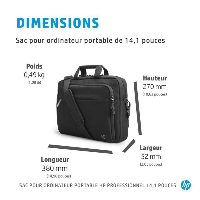 HP Maletín Profesional 14.1 Pulgadas Negro para Portátil, Protección RFID, Sostenible 8 HP Maletín Profesional 14.1 Pulgadas Negro para Portátil, Protección RFID, Sostenible 8
