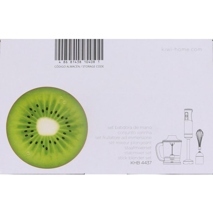 Kiwi Set Batidora-Picadora 1000W 1L, 22x27x14 cm 5