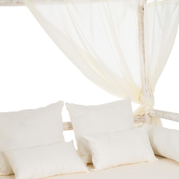 Cama Balinesa Blanco Rozado 200 X 150 X 200 cm