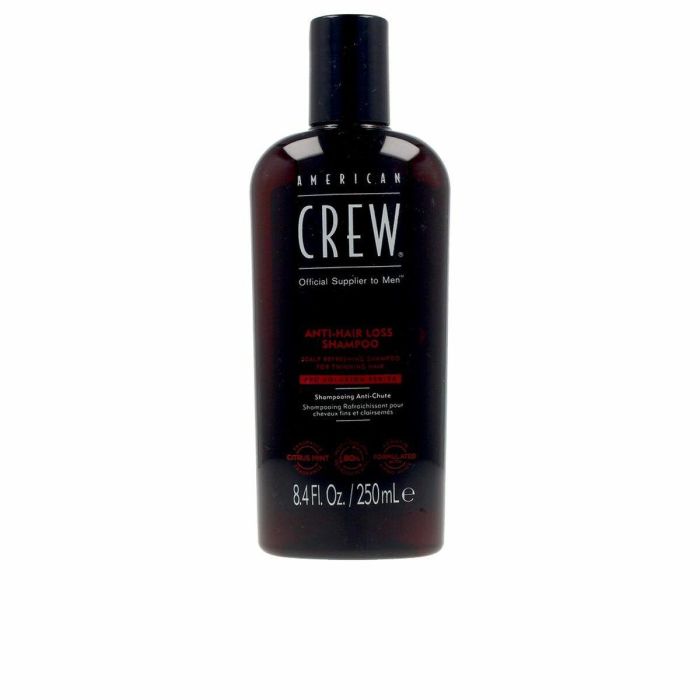 American Crew Champú Anticaída 250ml Uso Diario. Refresca Cuero Cabelludo y Promueve el Volumen del Pelo