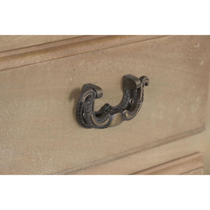 Escritorio Home ESPRIT Blanco Natural Madera 3