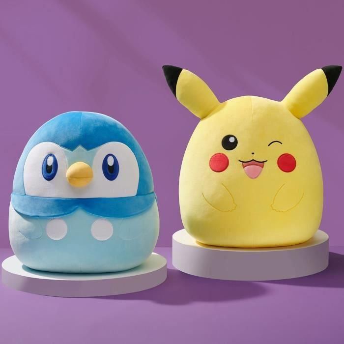 Peluche - BANDAI - Pokémon - Squishmallows 50 cm - Piplup - Peluche grande ultrasuave - JWS00049 5 Peluche - BANDAI - Pokémon - Squishmallows 50 cm - Piplup - Peluche grande ultrasuave - JWS00049 5